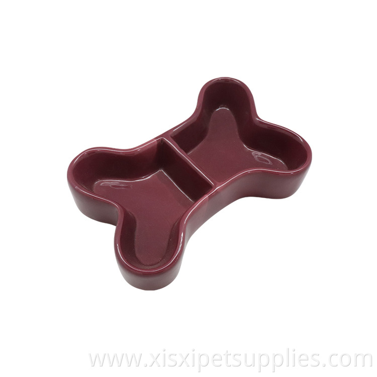 Wholesale Ceramic Dog Bowl Double Hole Pet Feeding Bowl
